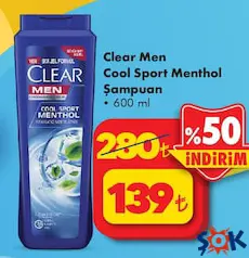 CLEAR MEN COOL SPORT MENTHOL ŞAMPUAN 600 ML CLEAR MEN COOL SPORT MENTHOL ŞAMPUAN 600 ML